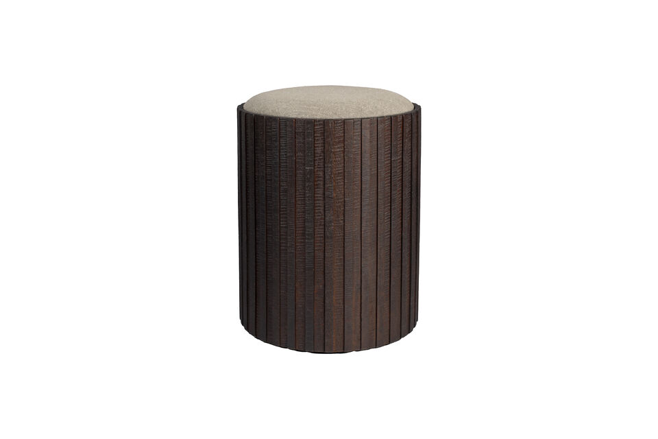 Pouf portaoggetti in teak marrone Bay DutchBone