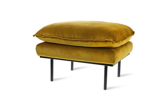Pouf rétro Vez coloris ocre