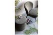 Miniature Pouf rond en velour vert Sara 2