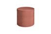 Miniature Pouf rond en velour vieux rose Sara 1