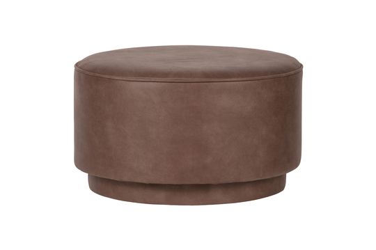 Pouf synthétique marron chaud Coffee