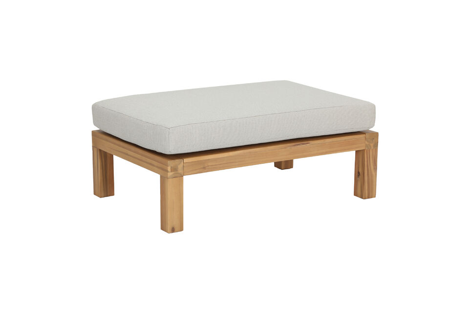 Ce pouf de jardin multifonctionnel s\'integre parfaitement aux espaces exterieurs modernes