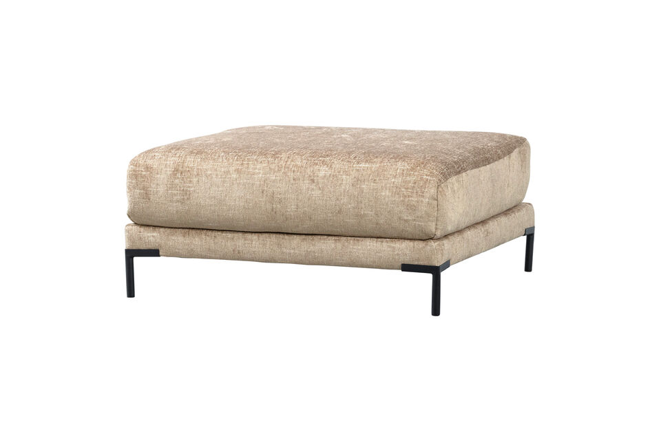 Puf 100cm Chenilla Melange Natural Couple Vtwonen