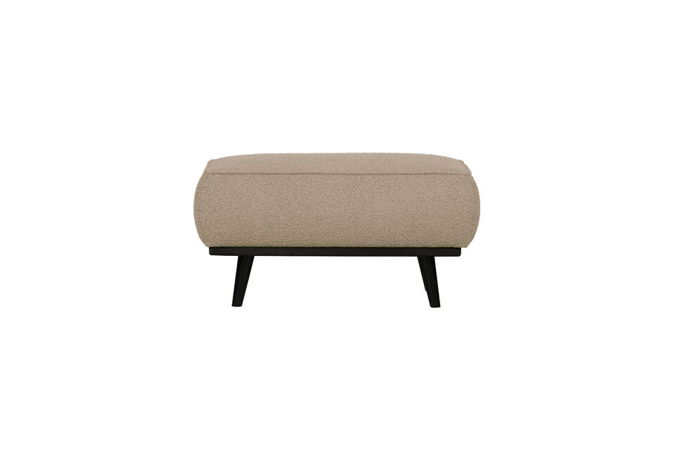 Puf 40x80x55 bouclé beige STATEMENT Woood