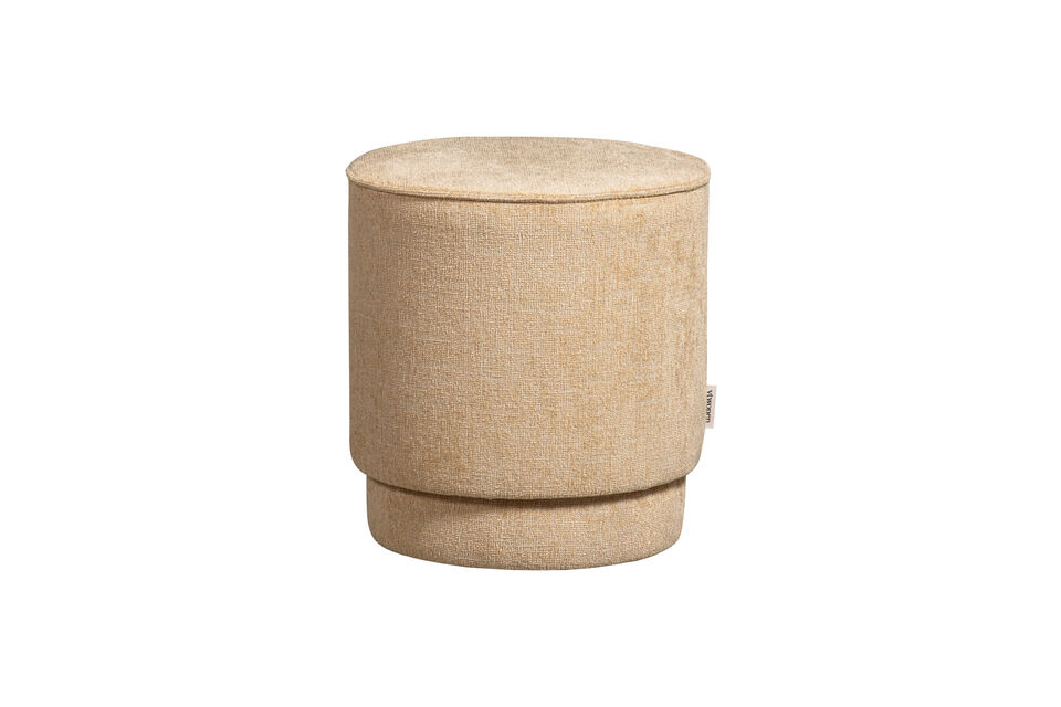 Puf 45x40 cm Chenilla Butter Melange PEARL Vtwonen