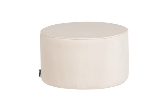 Ver el perfil del producto puf bajo 36xØ60 cm terciopelo blanco roto Sara Puf bajo 36xØ60 cm terciopelo blanco roto Sara