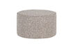 Miniatura Puf bajo Ø60 cm tejido natural jaspeado Sara 2