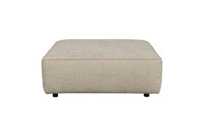 Puf de 1,5 plazas en tela beige Hunter