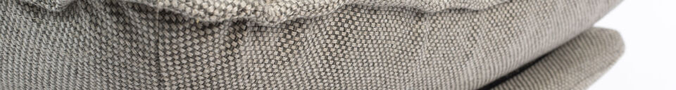 Descriptivo Materiales Puf de tela gris claro Lazy Sack