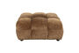 Miniatura Puf de terciopelo cognac Hackman Clipped