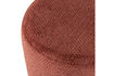 Miniatura Puf giratorio bouclé rojo burdeos Islen 4