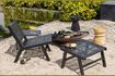 Miniatuur Puk zwart aluminium fauteuil 3