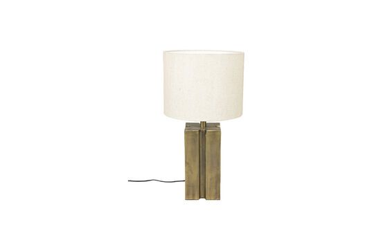 Schauen Sie die Produktbeschreibung an quadratische Lampe aus goldenem Aluminium Rico Quadratische Lampe aus goldenem Aluminium Rico