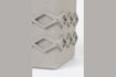 Miniaturansicht Quadratische Vase 25 cm aus grauem Beton Graphic 5