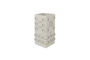 Miniaturansicht Quadratische Vase 25 cm aus grauem Beton Graphic ohne jede Grenze