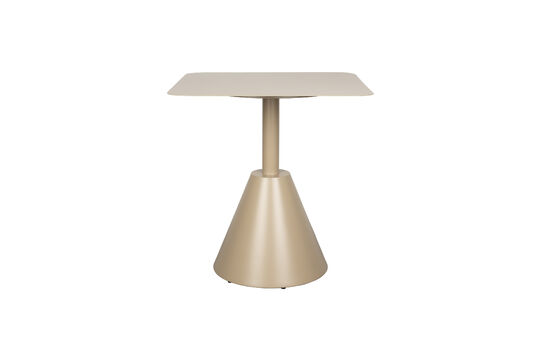 Quadratischer Bistro-Tisch aus Metall beige Fabby ohne jede Grenze