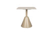 Miniaturansicht Quadratischer Bistro-Tisch aus Metall beige Fabby 1