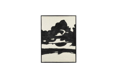 Quadro in lana in bianco e nero di Sameer