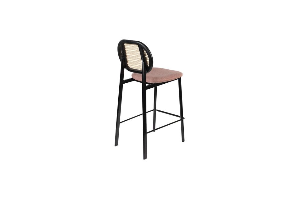 Choose between the woven backrest model and its fully upholstered counterpart to shape the