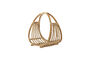 Miniature Rattan magazine holder nature Perla Clipped