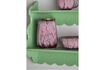 Miniature Rayen Cruche avec couvercle , Rose, Grès 4
