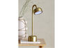 Miniature Rechargeable portable iron lamp in brass Nico 3