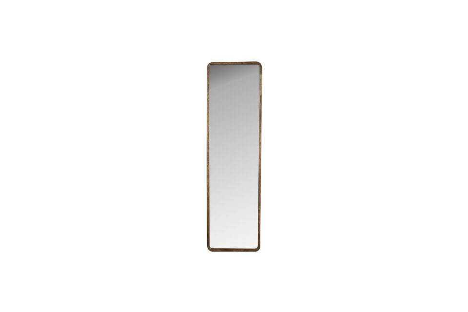 Rectangular mirror in beige wood Nyko White Label