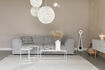 Miniature Rectangular white ceramic coffee table Glazed 5