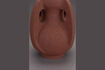 Miniature Red aluminium vase 30 cm Thiago 2