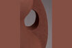 Miniature Red aluminium vase 30 cm Thiago 9