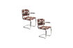 Miniature Red fabric dining armchair Ridge Kink Deco Symbols 6