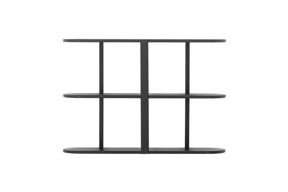 Regal 80x55,5 cm aus schwarzem MDF Vicente Bloomingville
