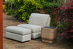 Miniature Repose-pied en tissu beige Mississippi 4