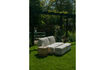 Miniature Repose-pied en tissu beige Mississippi 5
