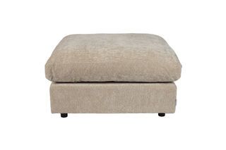 Repose-pied en tissu beige Sense