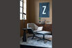 Miniature Repose-pied en tissu gris Uncle Jesse 1