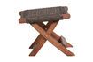 Miniature Repose-pieds en bois marron foncé Lois 6