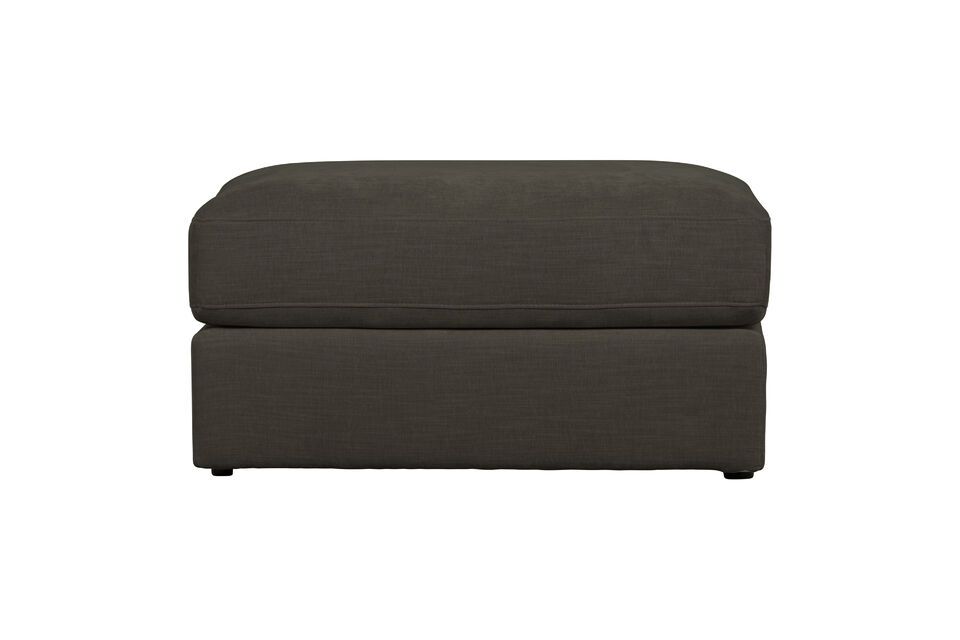 Repose-pieds en tissu anthracite Family Vtwonen