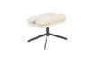 Miniature Repose-pieds en tissu blanc Tyler 5