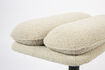 Miniature Repose-pieds en tissu blanc Tyler 8