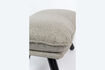Miniature Repose-pieds en tissu gris clair Lazy Sack 6