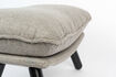 Miniature Repose-pieds en tissu gris clair Lazy Sack 7