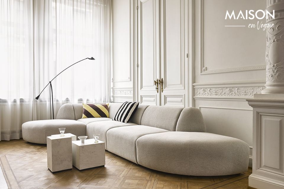 Nouvel élément de la gamme Jax, ce repose pied se combine parfaitement avec le canapé assorti