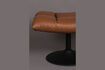 Miniature Repose-pieds marron vintage Bar 4