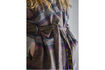 Miniature Reversible upcycled textile kimono in grey Rieti 2
