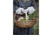 Miniature Reversible upcycled textile kimono in grey Rieti 6