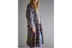 Miniature Reversible upcycled textile kimono in grey Rieti 7