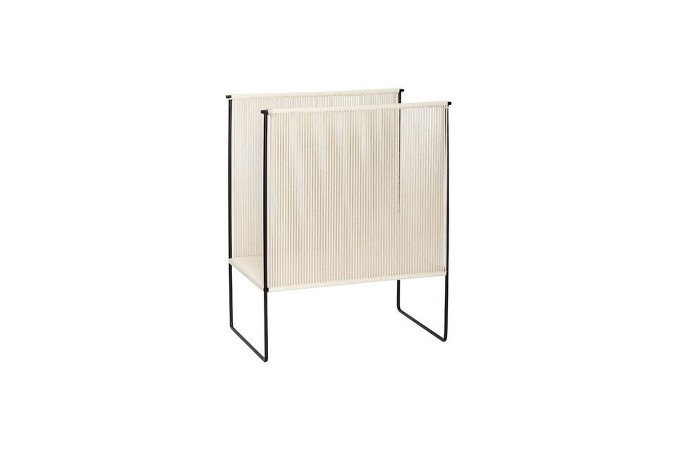 Revistero de algodón beige String Hübsch