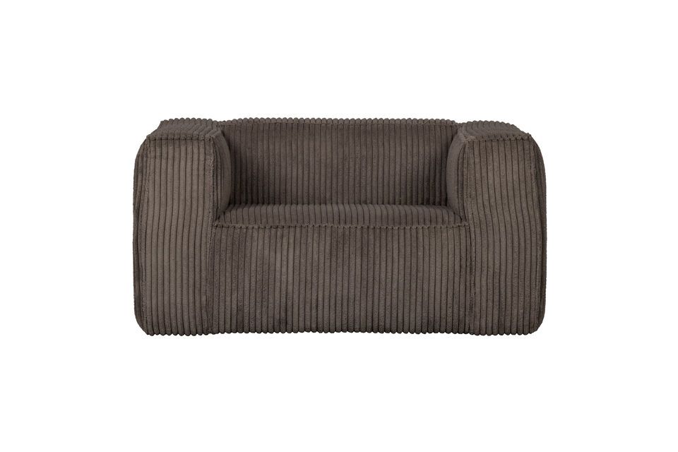 Ribcord brown Bean armchair Woood