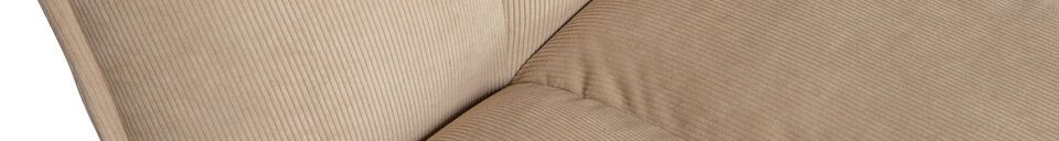 Material Details Ribcord chair sand Fie
